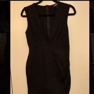 Lulu’s black bodycon midi dress